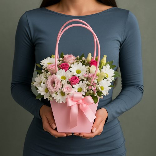 Цветы в корзине